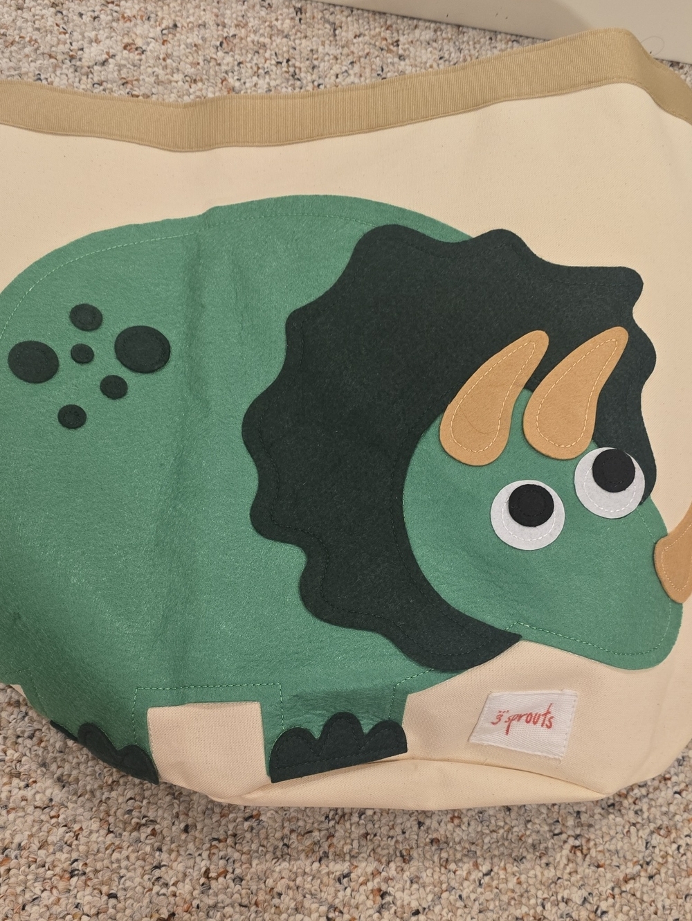 3 Sprouts Triceratops Dinosaur Extra Large Storage Bin - Picture 6 of 8